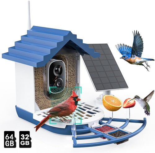 Vogelhaus mit Kamera Outdoor Solar Vogelfutterspender