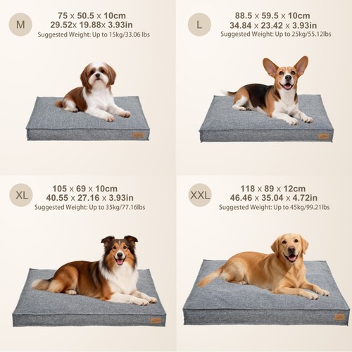 M-2XL Orthopädisches Hundebett