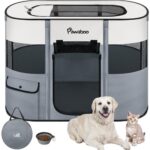 Haustierlaufstall Faltbar Hundekäfig Katzengehege Indoor Outdoor