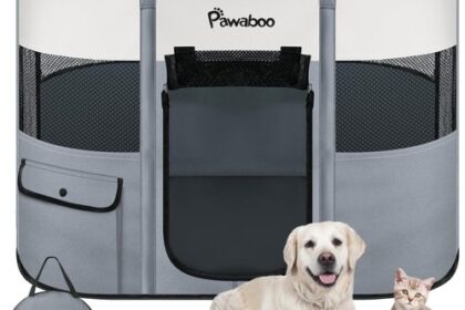 Haustierlaufstall Faltbar Hundekäfig Katzengehege Indoor Outdoor