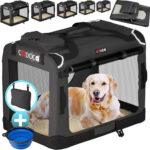 CADOCA® Hundebox Hundetransportbox Faltbar Robust M