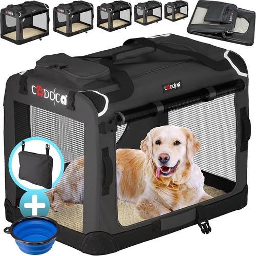 CADOCA® Hundebox Hundetransportbox Faltbar Robust M