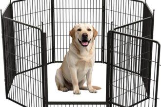 8-teilig Welpenauslauf 100cm Hoch Hundestallebox Hundezwinger