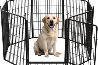 8-teilig Welpenauslauf 100cm Hoch Hundestallebox Hundezwinger