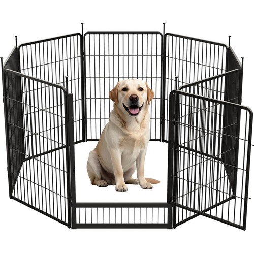 8-teilig Welpenauslauf 100cm Hoch Hundestallebox Hundezwinger