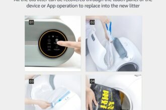 XXL Automatisch Selbstreinigende Katznklo Toilette Katzentoilette