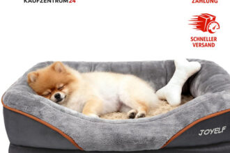 Orthopädisches Hundebett klein mit abnehmbarem Bezug