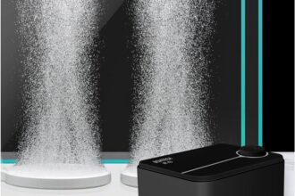 Boxtech Aquarium Sauerstoffpumpe, Ultra leise Belüftungspumpe,