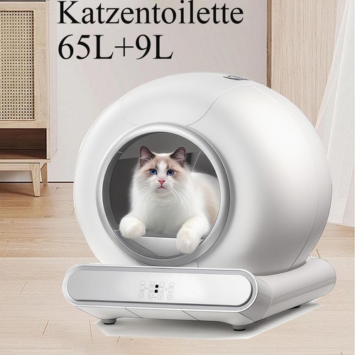 Selbstreinigend Automatisch Katzentoilette 65L +9L Katzenklo