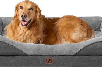 Orthopädisches Hundebett 106,5x76x18,5cm mit Memory Foam,