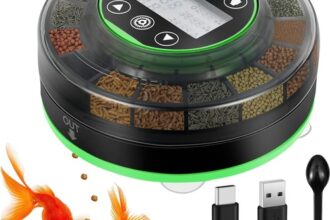 Wiederaufladbarer Fischfutterautomat für Aquarium und Fischtank