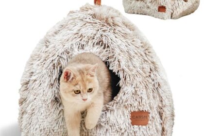 Katzenhöhle Katzenbett Katzenhaus Kuschelhöhle 45x45cm, 2