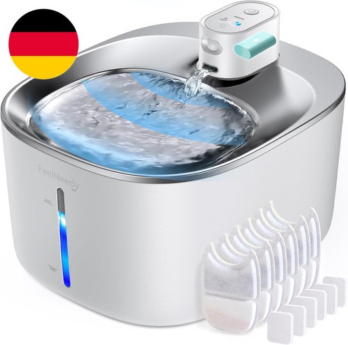 Katzentrinkbrunnen Kabellos Mit Bewegungsmelder Batteriebetrieben Trinkbrunnen