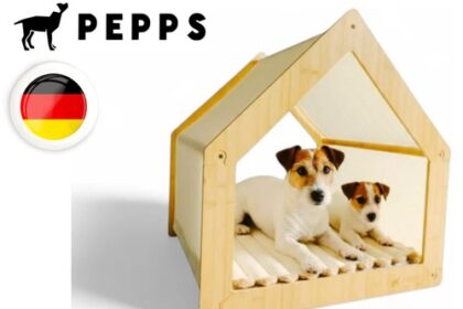 Pepps Bambus Hundebett mit orthopädischem Kissen
