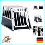 Gegaden Hundetransportbox Aluminium Gitterbox für kleine