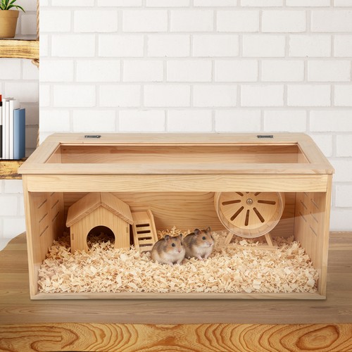 Hamsterkäfig Holz Kleintierkäfig Nagerkäfig Mäusekäfig mit
