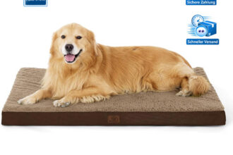 Hundebett Orthopädisch Flauschig Waschbar 112x81x7,6cm für