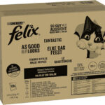 Felix Katzenfutter Nass in Gelee, Sorten-Mix,