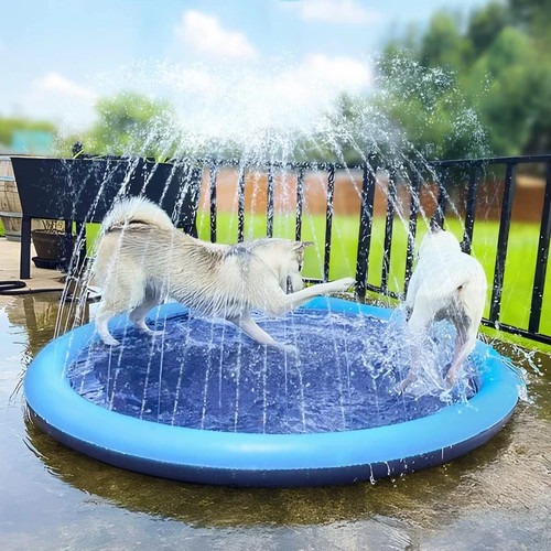 Großes rutschfestes Hundespielzeug Wasser Spritzpad Gummimatte