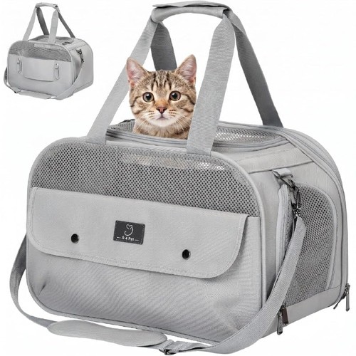 Transportbox Katze, Hundetasche Flugzeug für Kabine/Auto,
