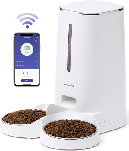 FUKUMARU Futterautomat Katze, 4L Katzenfutter Automat