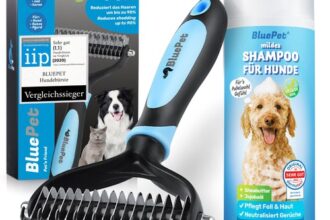 Shampoo + Hundebürste Unterwolle langhaar &