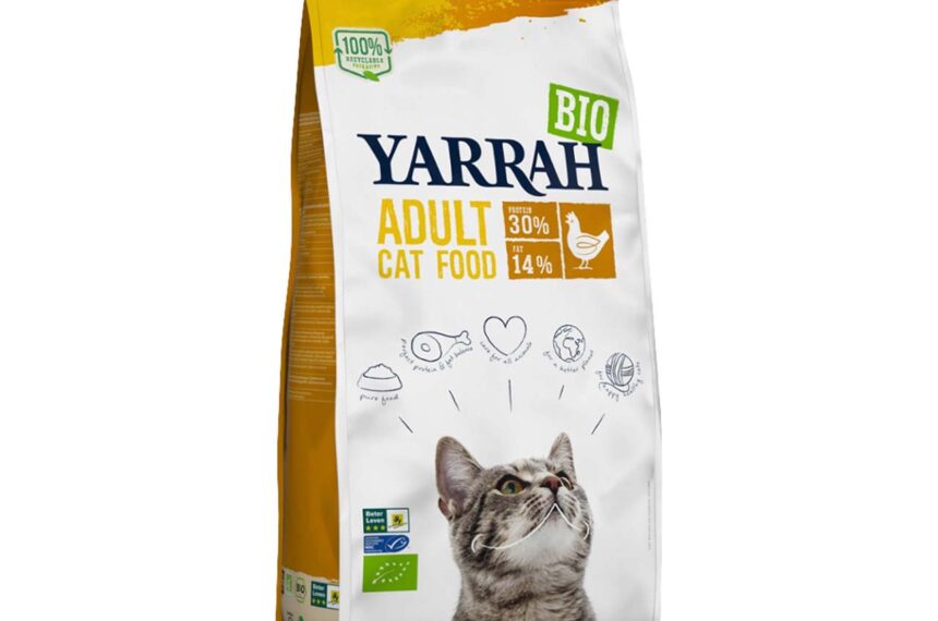 YARRAH Bio-Katzen-Trockenfutter, Huhn, 800 g