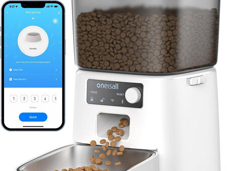Oneisall 3.5L Futterautomat Katze, Wifi Intelligenter