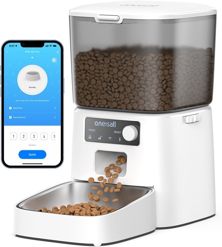 Oneisall 3.5L Futterautomat Katze, Wifi Intelligenter
