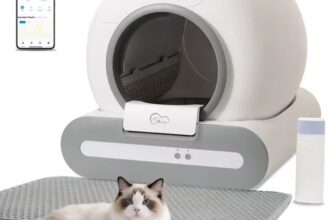 Selbstreinigende Katzen-Toilette DOEL 65L App