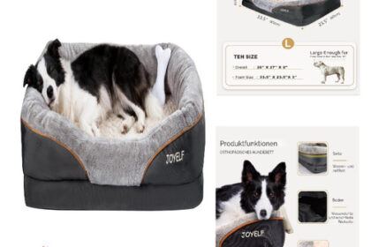 Hundebett Memory Foam mit abnehmbarem Bezug