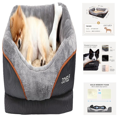 JOYELF Memory Foam Hundebett Kleines orthopädisches