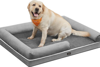 Feandrea Orthopädisches Hundebett, Hundekissen, Hundekorb, Weiche
