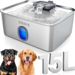 15 L Trinkbrunnen Edelstahl für Katze