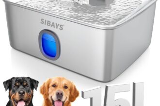 15 L Trinkbrunnen Edelstahl für Katze