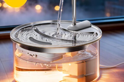 Tomxcute Katzenbrunnen Glas 2,5L – Trinkbrunnen