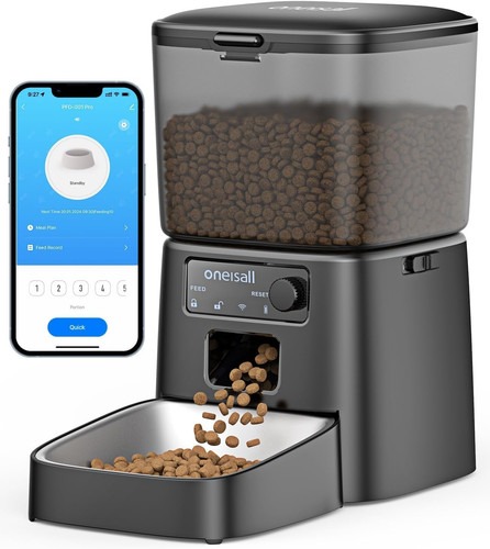 Oneisall 3.5L Futterautomat Katze, Wifi Intelligenter