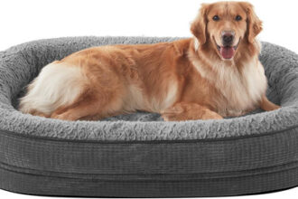 Orthopädisches Hundebett Grosse Hunde, 107X81Cm Vierseitiges