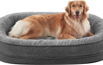 Orthopädisches Hundebett Grosse Hunde, 107X81Cm Vierseitiges