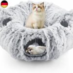 Katzentunnel, Katzenspielzeug für Indoor-Katzen, Weiches Katzenbett,