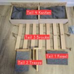 Kletterwand Katzen Set 7 Teile Katzenbett