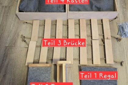 Kletterwand Katzen Set 7 Teile Katzenbett