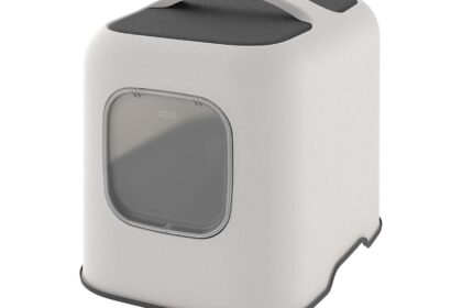 rotho Katzentoilette "BIALA" aus Recyclingkunststoff, sabia sand