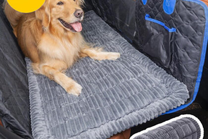 JOYTUTUS Hundematte Auto Rückbank, Rutschfeste Hundebett-Matte,