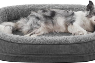 Orthopädisches Hundebett Mittelgroße Hunde, 89X63Cm Vierseitiges