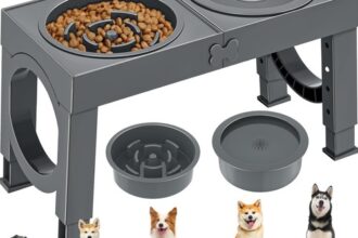 Hund Napf Futterstation Erhöhter Wassernapf Anti-Schling