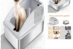 Katzenklo Edelstahl 35L 58x36x33cm für Katzen