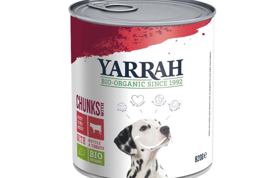 YARRAH Bio-Nassfutter in Soße für ausgewachsene Hunde, Rind, 820 g