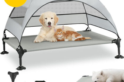 Snagle Paw Hundeliege Mit Dach,Erhöhtes Hundebett
