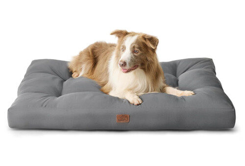 Hundebett XL 111x89cm Waschbar Grau 9cm